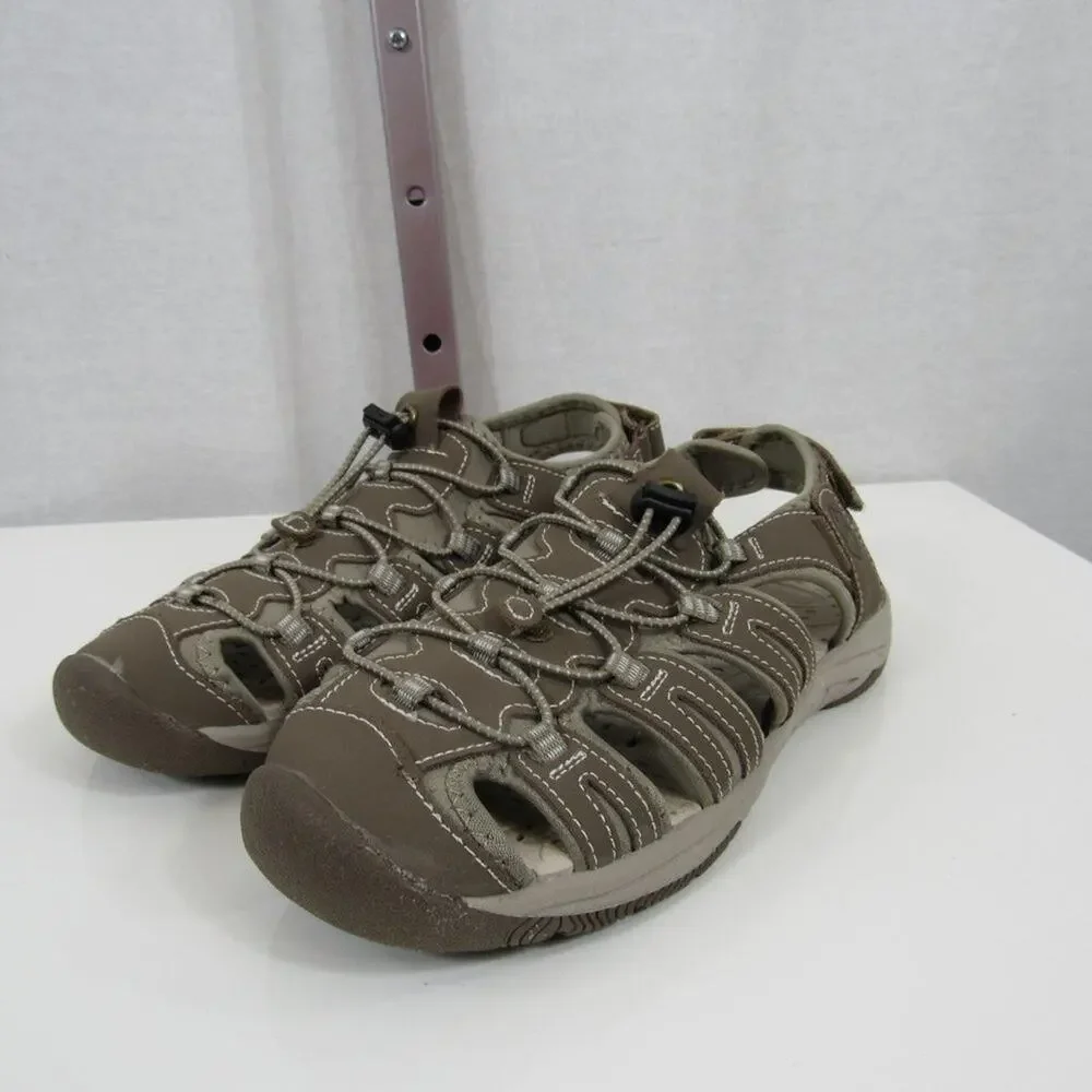 Khombu Crystal River Sandals Brown Olive Fisherman Sport NWOT Hiking Size 7